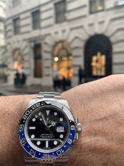 rolex gmt batman prezzo listino|rolex batman master 2.